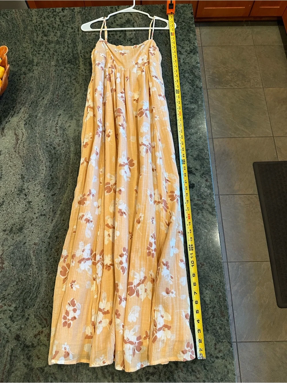 Abercrombie & Fitch Yellow Floral Maxi Dress